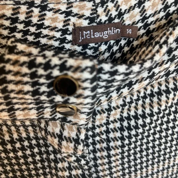 J.McLaughlin plaid size 14 yara pants - Picture 4 of 8